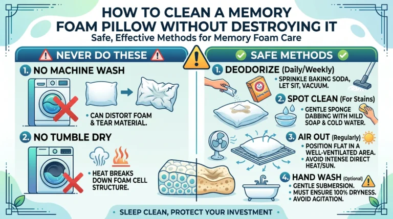How to Clean a Memory Foam Pillow