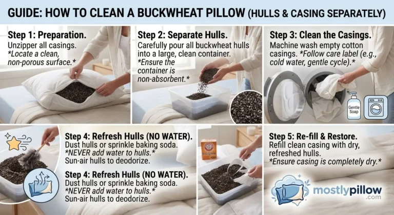 How to Clean a Buckwheat Pillow