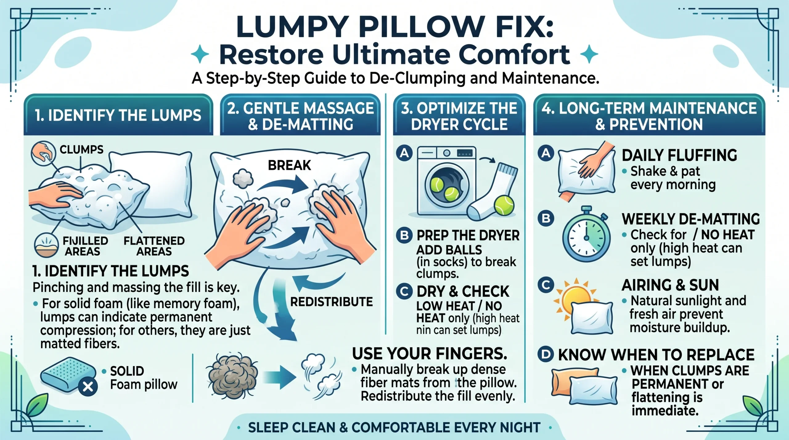 Lumpy Pillow Fix